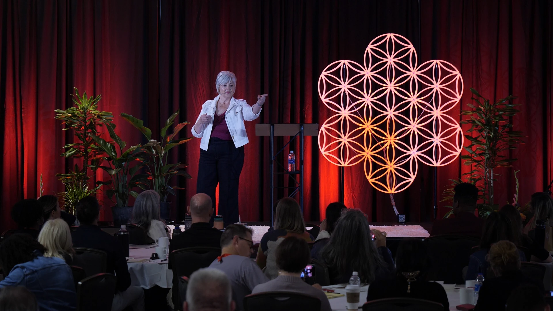 Keynote speaker on stage