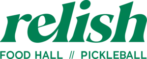 Relish Food Hall & Pickleball logo
