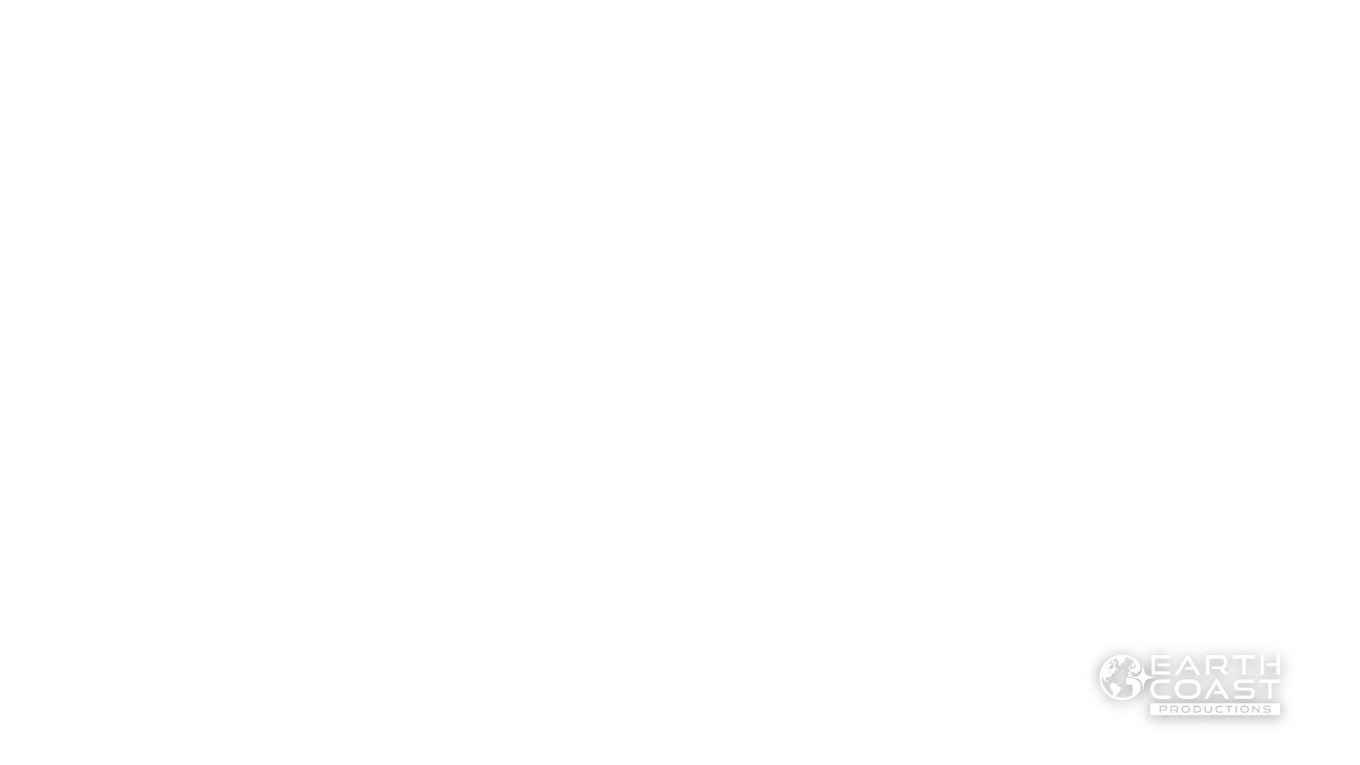 Corner logo bug, 1920 x 1080: Earth Coast Productions logo on a transparent background