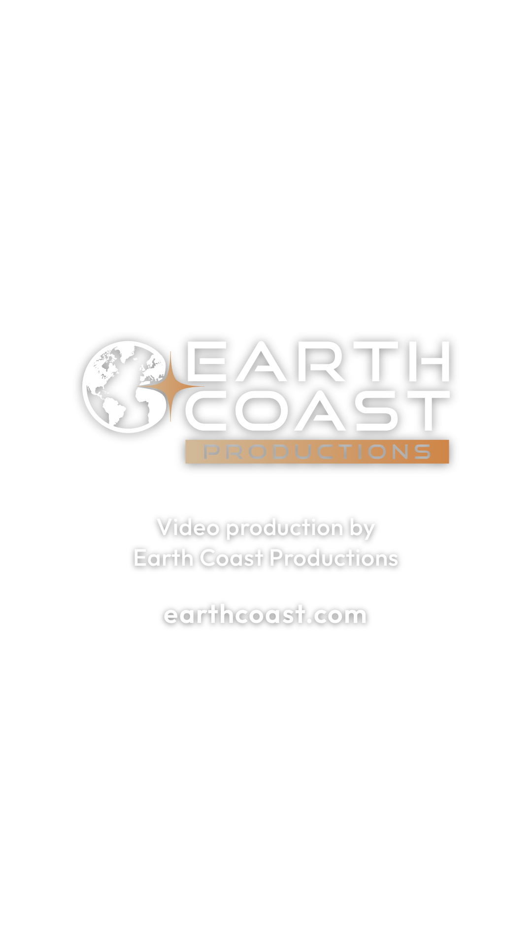 End card, 1080 x 1920: Earth Coast Productions logo and credit line on a transparent background